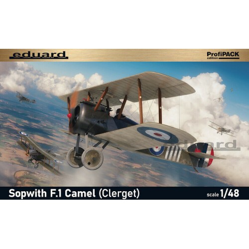 1/48 Eduard British WWI fighter aircraft Sopwith F.1 Camel ςιτη Clerget Rotary engine